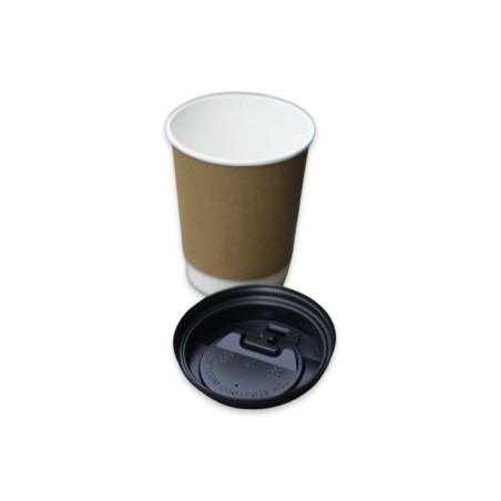 vaso doble 8oz con tapa 50 unids.